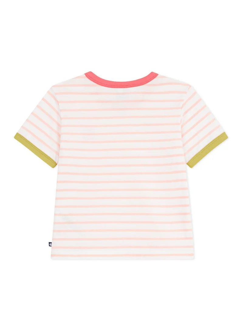 بيتي باتو Children's short-sleeved stripy cotton T-shirt
